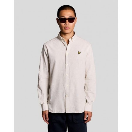 LINEN BLEND OSFORD SHIRT