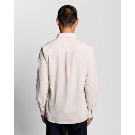LINEN BLEND OSFORD SHIRT 2