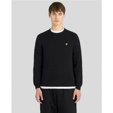 RELAXED COTTON MERINO CREW NEC