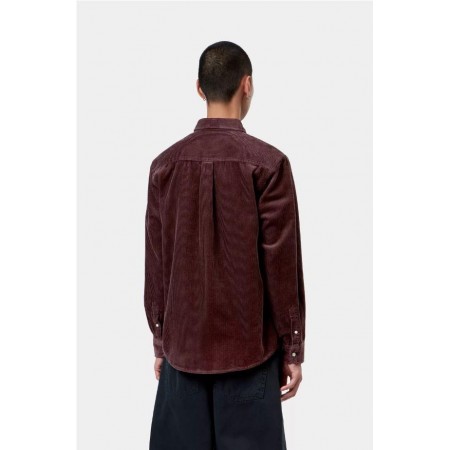 L/S MADISON CORD SHIRT AMARONE 2